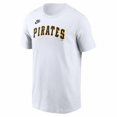 Pittsburgh Pirates Cooperstown Collection Wordmark T-Shirt - White | Nike