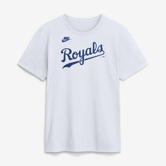 Kansas City Royals Cooperstown Collection Wordmark T-Shirt - White | Nike