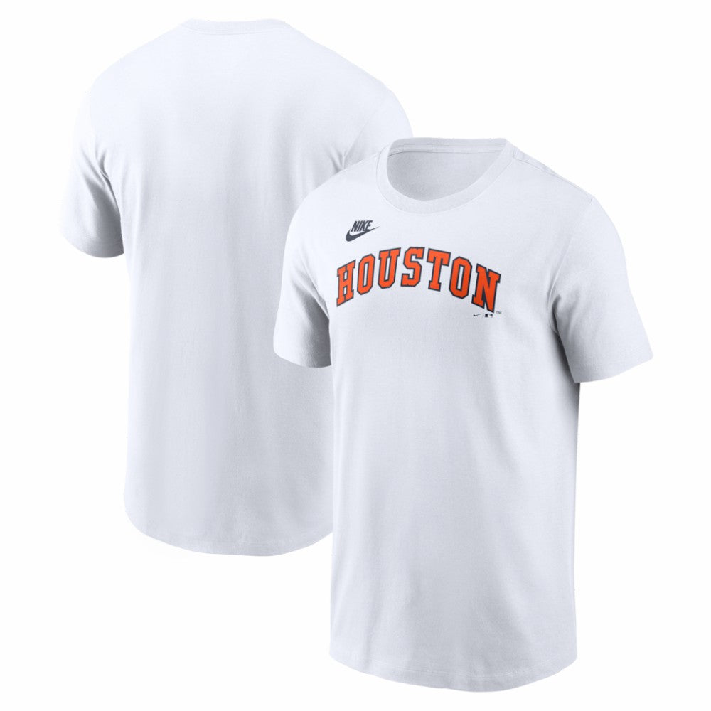 Houston Astros Cooperstown Collection Wordmark T-Shirt - White | Nike