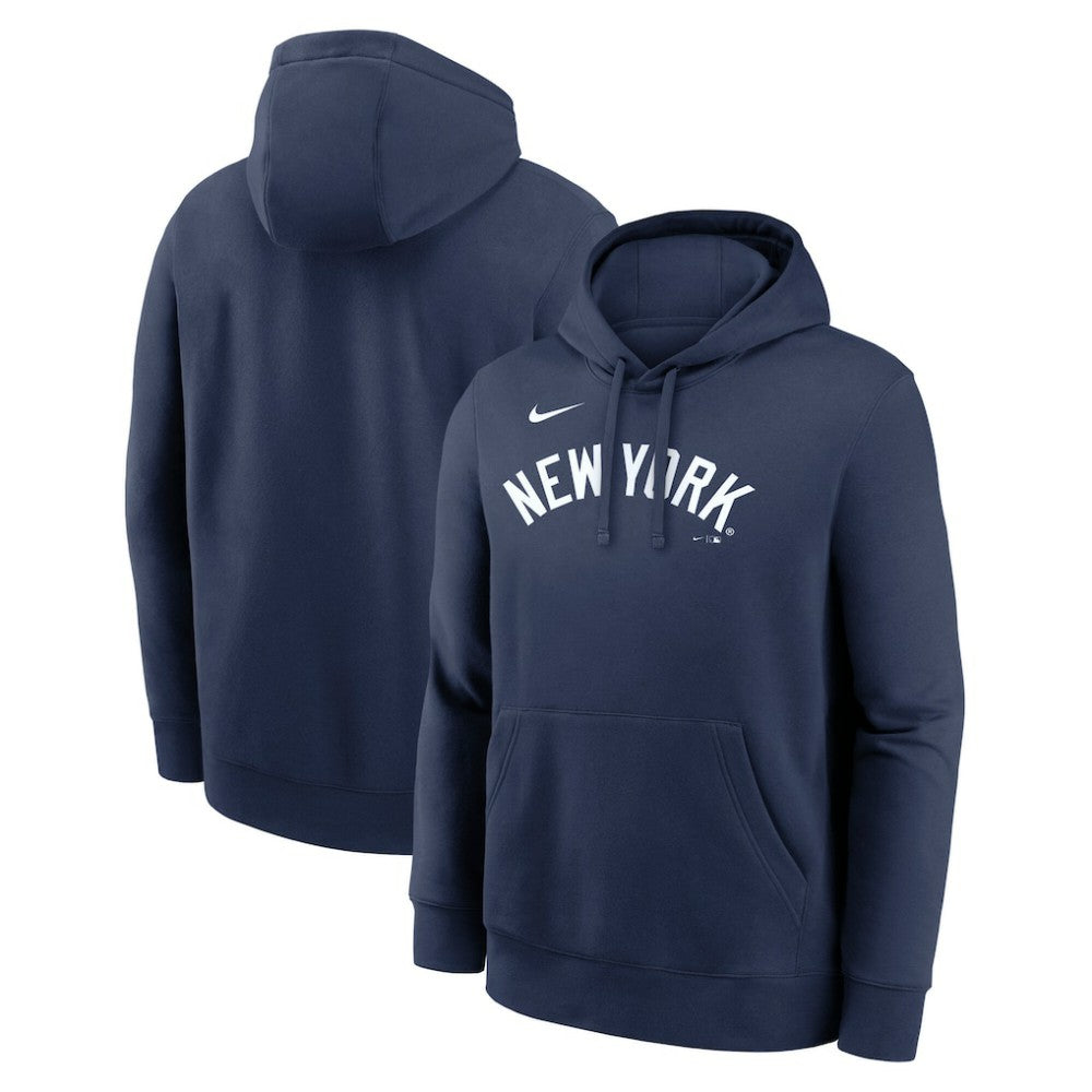 New York Yankees Dri-Fit Club Hoodie - Navy | Nike