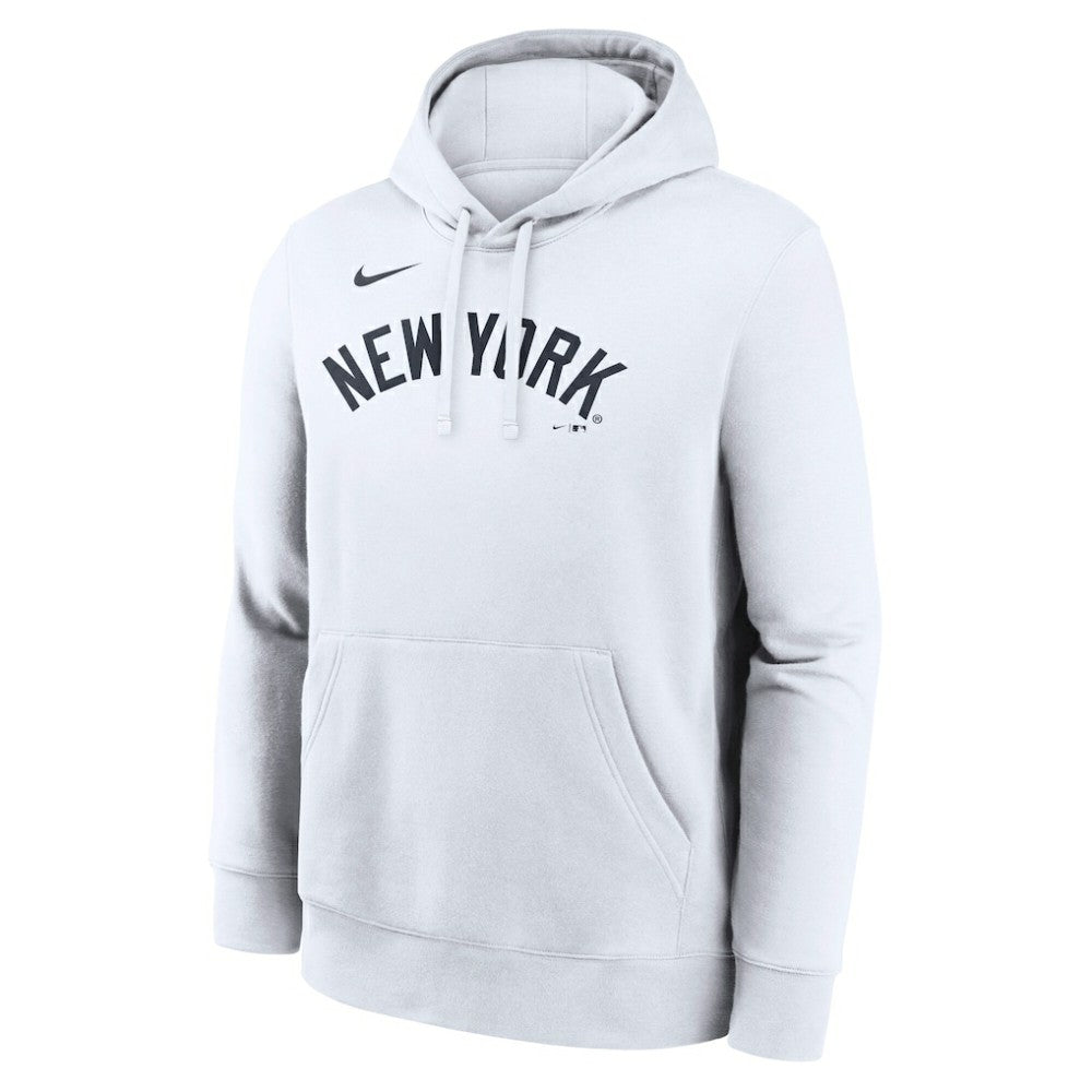 New York Yankees Dri-Fit Club Hoodie - White | Nike