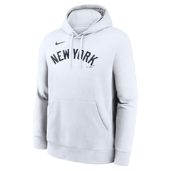 New York Yankees Dri-Fit Club Hoodie - White | Nike