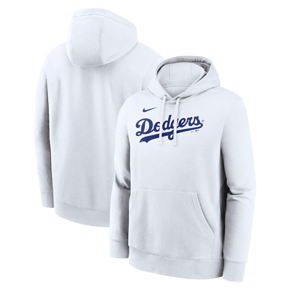 Los Angeles Dodgers Dri-Fit Club Hoodie - White | Nike