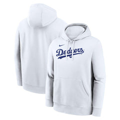 Los Angeles Dodgers Dri-Fit Club Hoodie - White | Nike