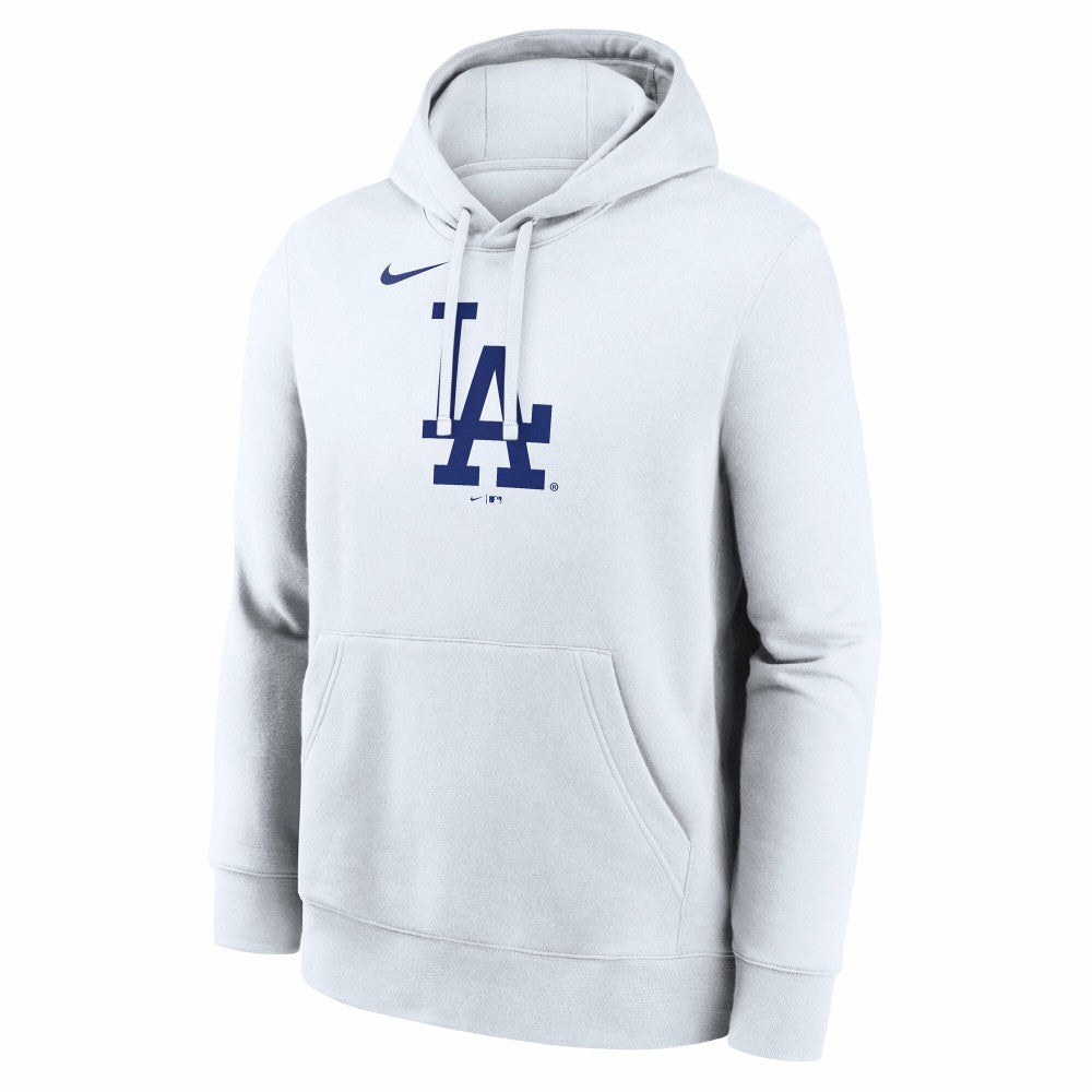 Los Angeles Dodgers Logo Club Hoodie - White | Nike