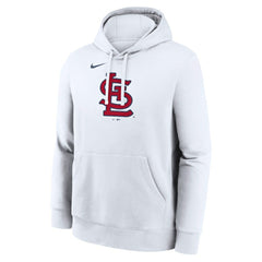 St. Louis Cardinals Logo Club Hoodie - White | Nike