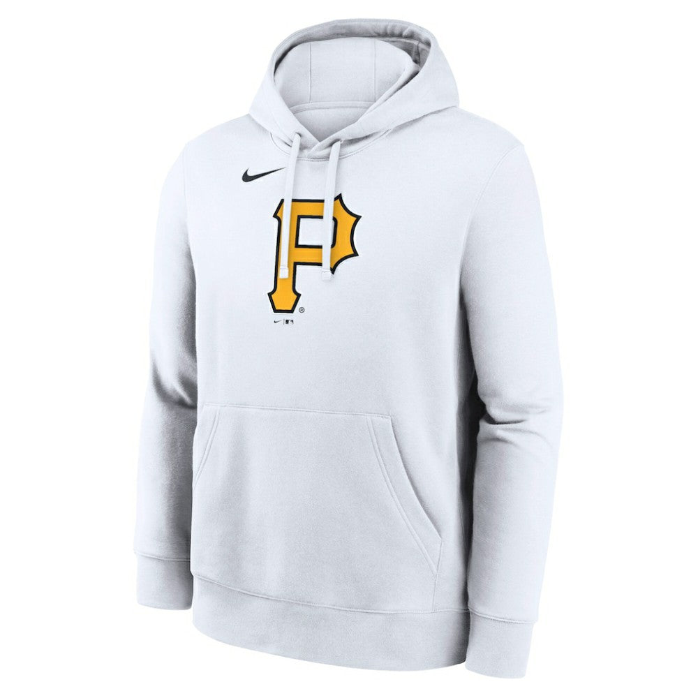 Pittsburgh Pirates Logo Club Hoodie - White | Nike