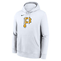 Pittsburgh Pirates Logo Club Hoodie - White | Nike