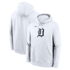 Detroit Tigers Logo Club Hoodie - White | Nike