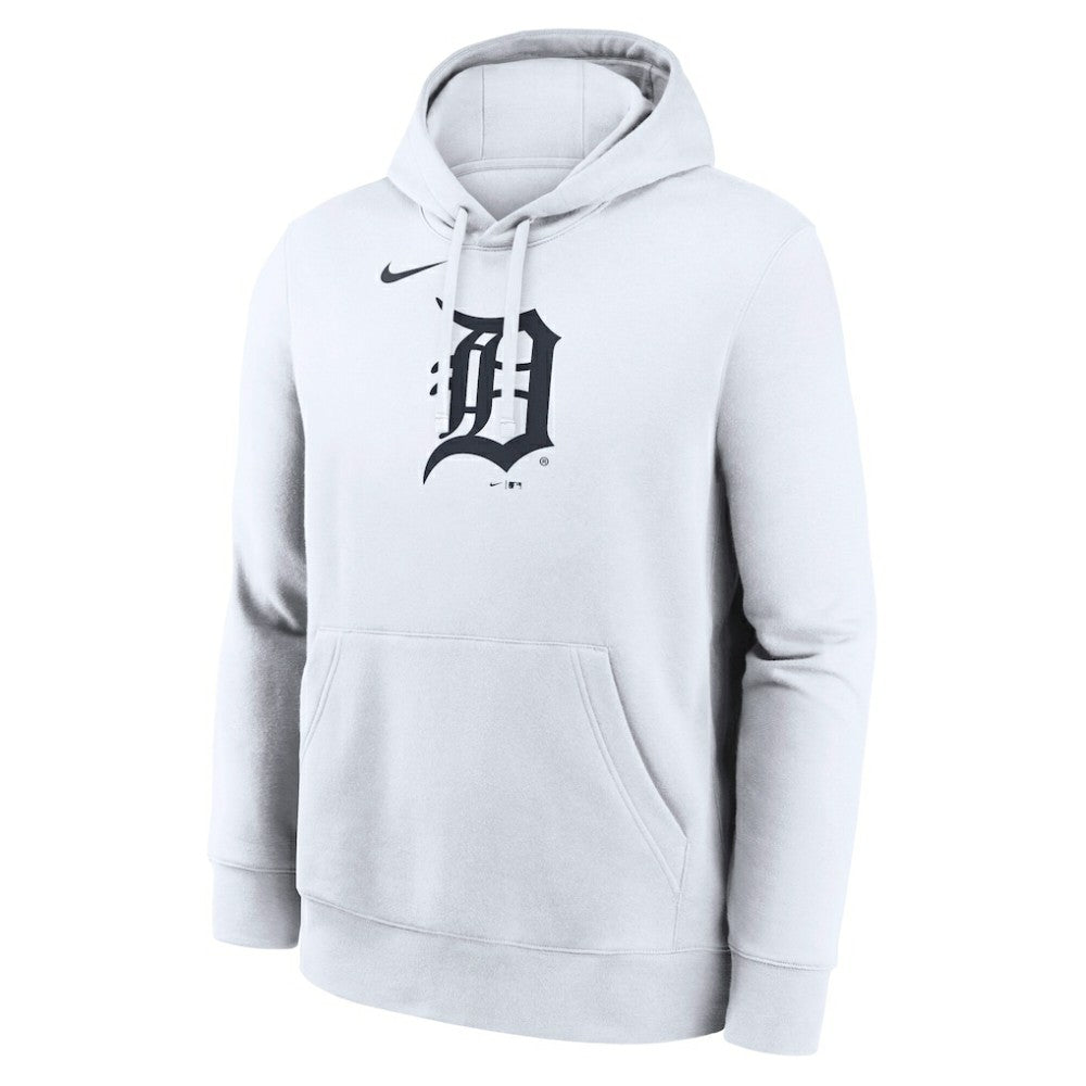 Detroit Tigers Logo Club Hoodie - White | Nike