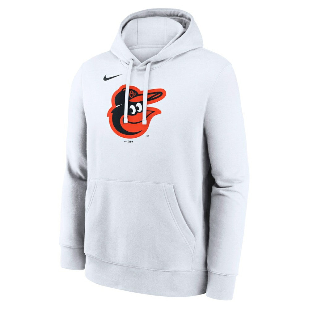 Baltimore Orioles Logo Club Hoodie - White | Nike