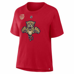 Brad Marchand Florida Panthers Fanatics Women's 2026 NHL Winter Classic Authentic Stack Name & Number T-Shirt Red