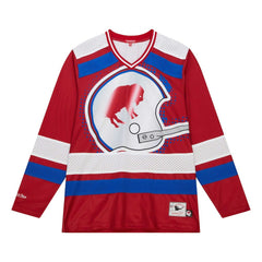 Buffalo Bills Women's Big Face 7.0 Long Sleeve Jersey T-Shirt - Red outlet