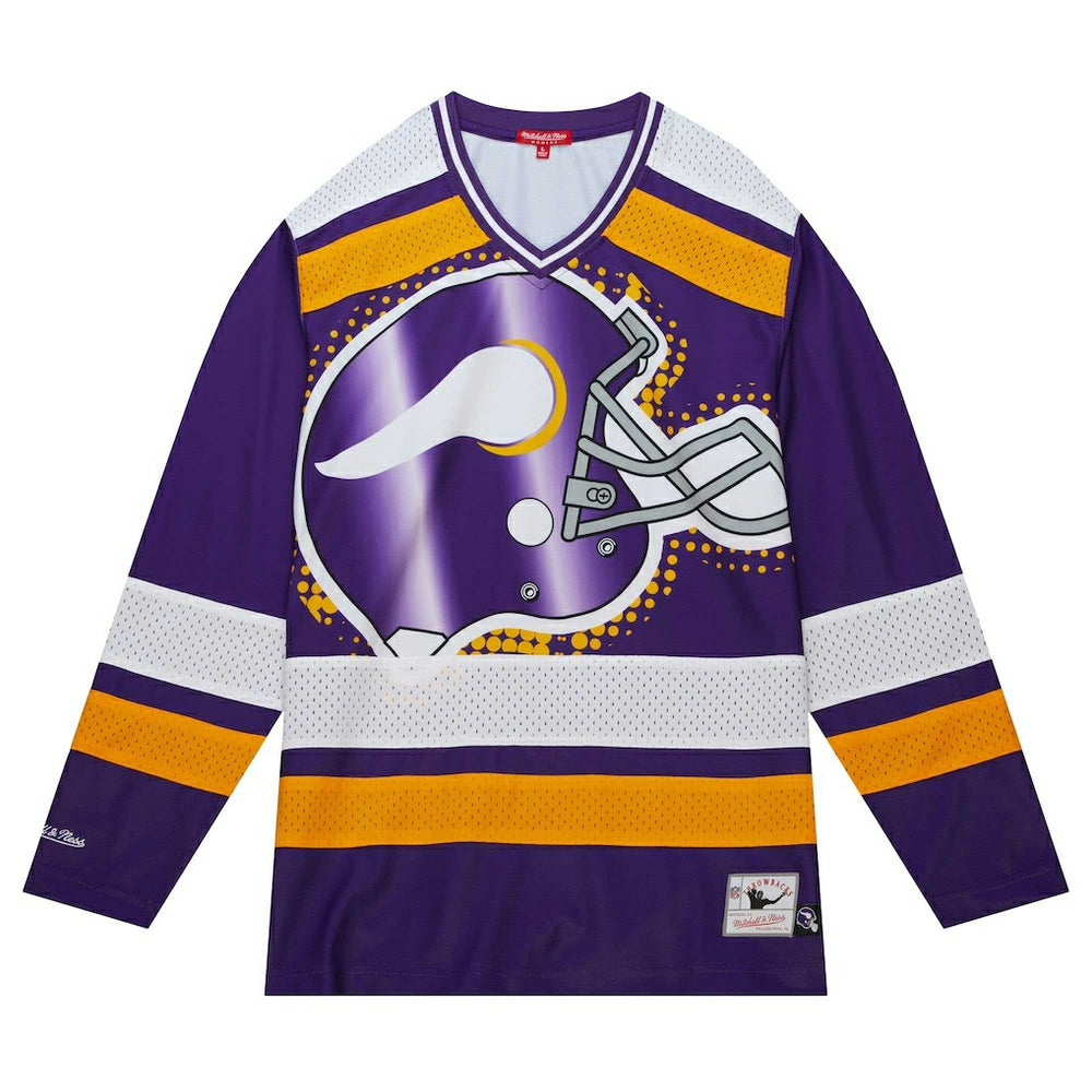 Minnesota Vikings Women's Big Face 7.0 Long Sleeve Jersey T-Shirt - Purple cheap