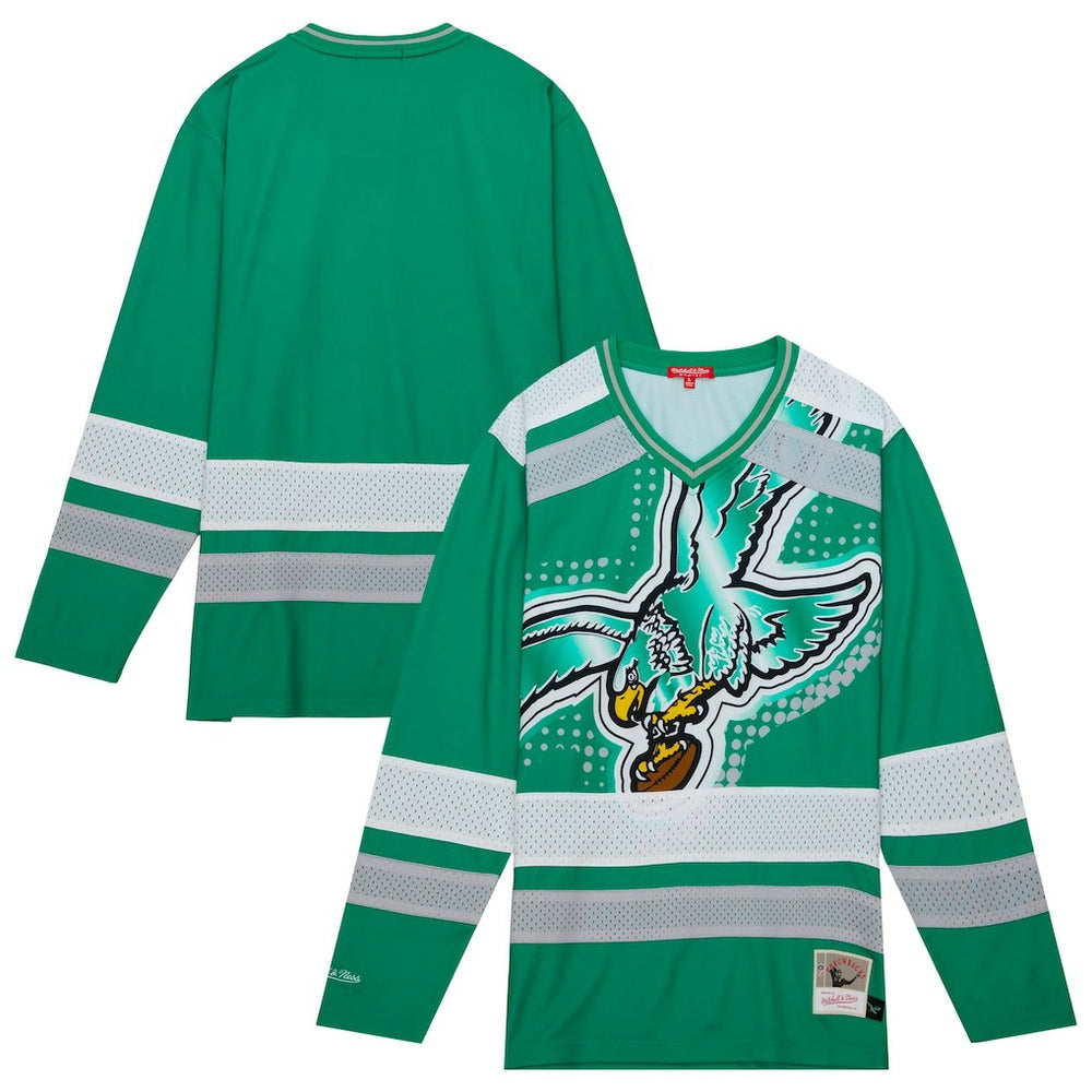 Philadelphia Eagles Women's Big Face 7.0 Long Sleeve Jersey T-Shirt - Green discount