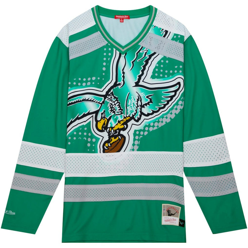 Philadelphia Eagles Women's Big Face 7.0 Long Sleeve Jersey T-Shirt - Green discount