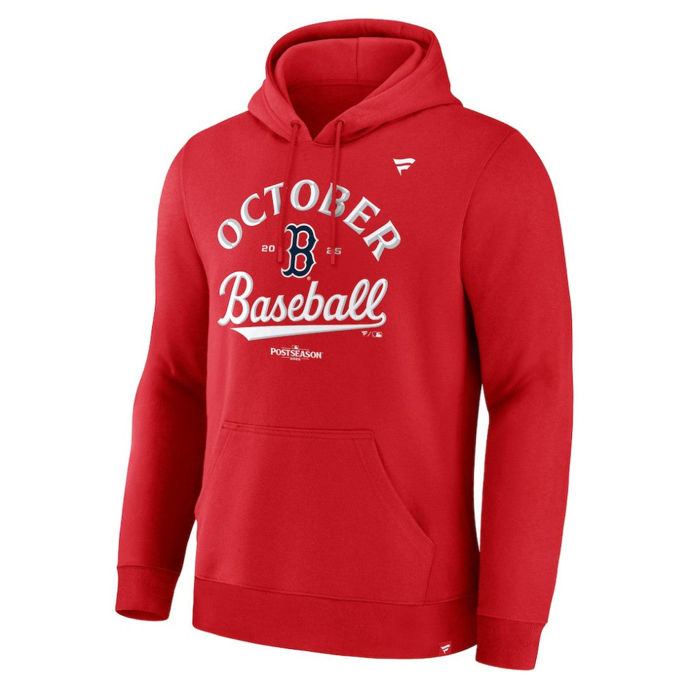 Boston Red Sox 2025 MLB Postseason Locker Room Hoodie - Red