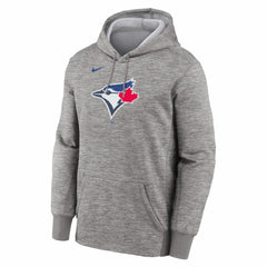 Toronto Blue Jays Primary Logo Therma Hoodie - Heather Gray | Nike