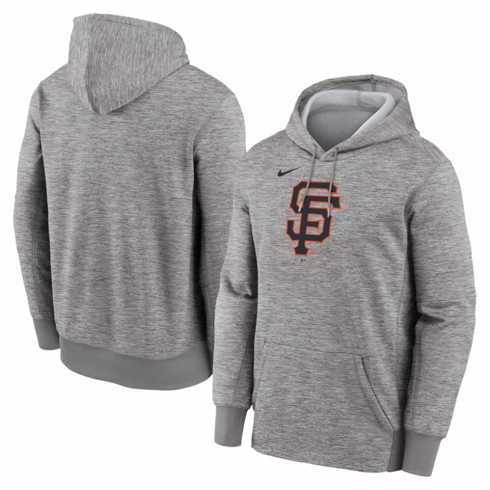 San Francisco Giants Primary Logo Therma Hoodie - Heather Gray | Nike