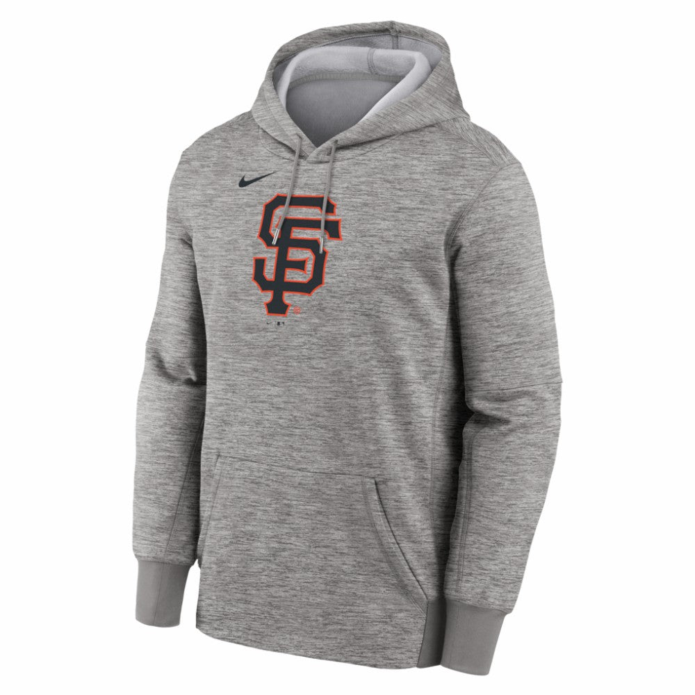 San Francisco Giants Primary Logo Therma Hoodie - Heather Gray | Nike