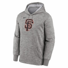 San Francisco Giants Primary Logo Therma Hoodie - Heather Gray | Nike