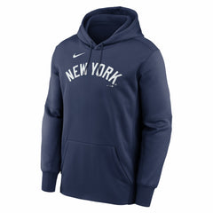 New York Yankees Primary Wordmark Therma Hoodie - Navy | Nike