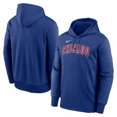 Chicago Cubs Primary Wordmark Therma Hoodie - Royal | Nike