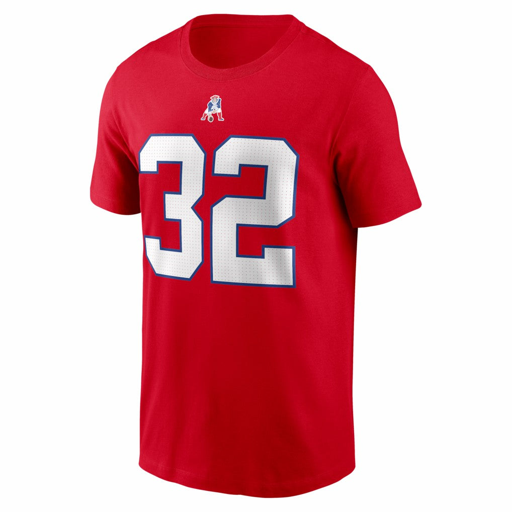 TreVeyon Henderson New England Patriots Name & Number T-Shirt - Red | Nike on sale
