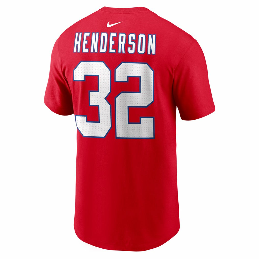 TreVeyon Henderson New England Patriots Name & Number T-Shirt - Red | Nike on sale