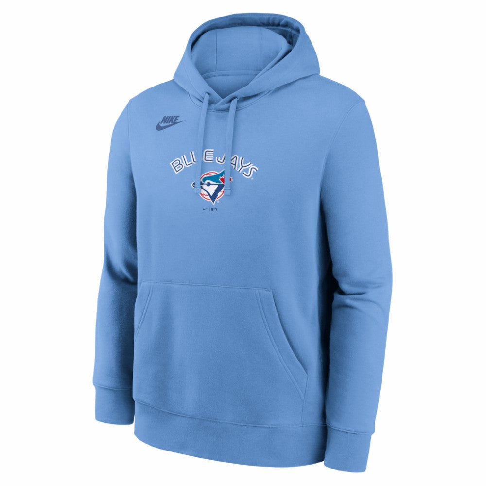 Toronto Blue Jays Cooperstown Collection Wordmark Club Hoodie - Powder Blue | Nike