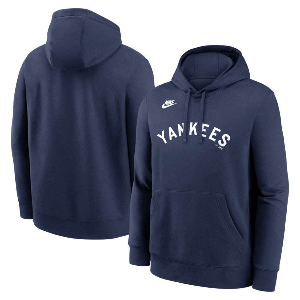 New York Yankees Cooperstown Collection Wordmark Club Hoodie - Navy | Nike