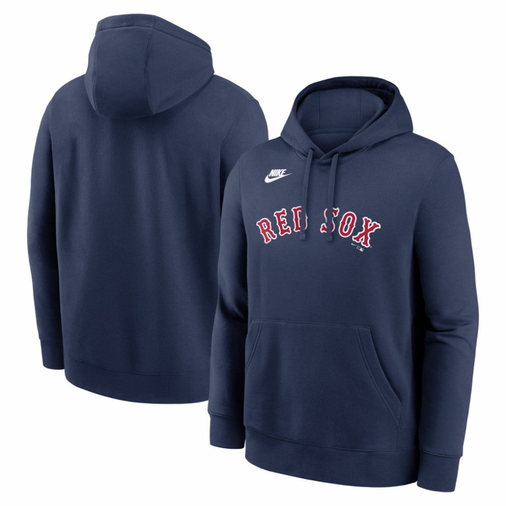 Boston Red Sox Cooperstown Collection Wordmark Club Hoodie - Navy | Nike