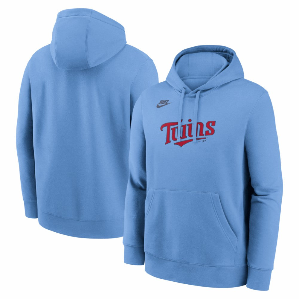 Minnesota Twins Cooperstown Collection Wordmark Club Hoodie - Light Blue | Nike