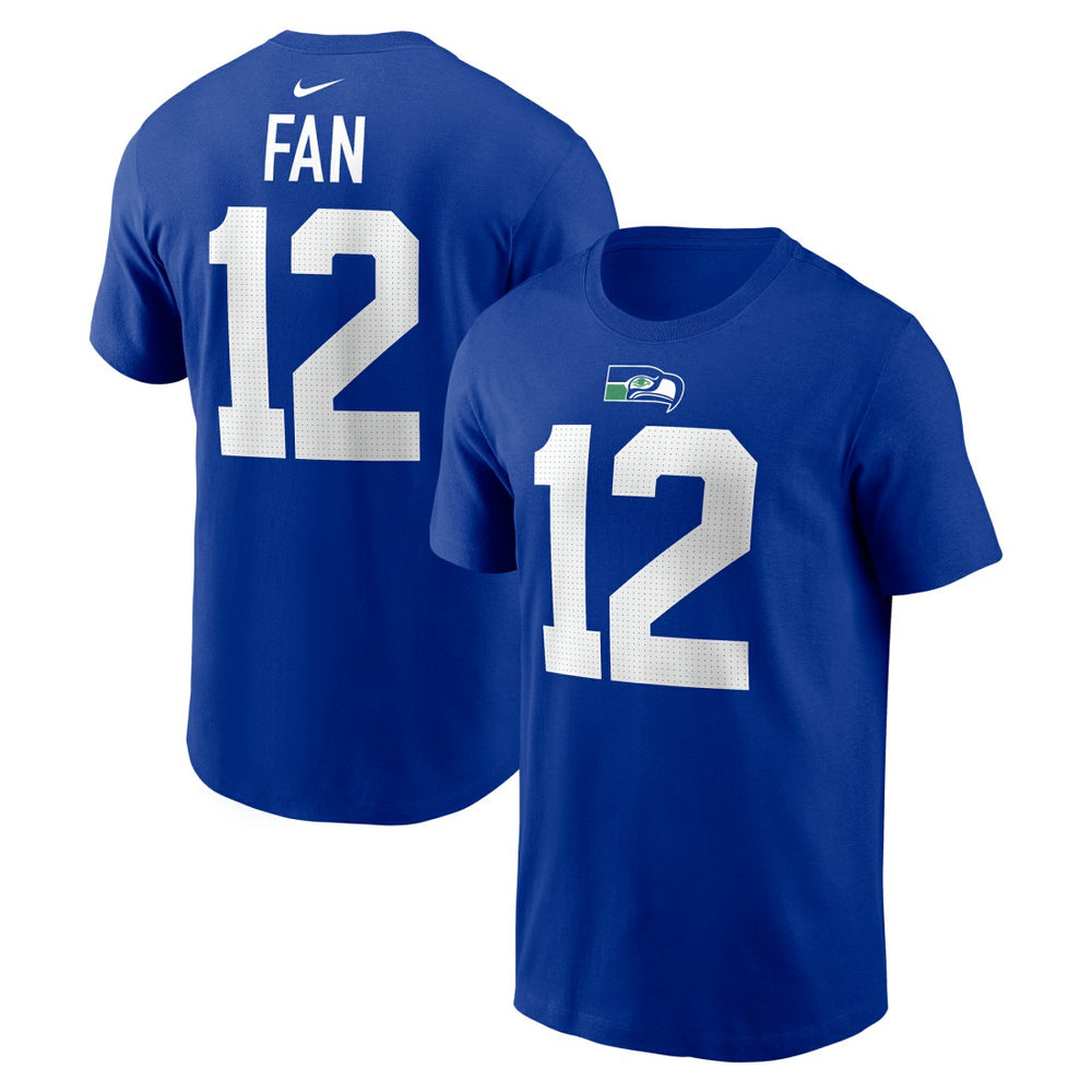 12s Seattle Seahawks Player Name & Number T-Shirt - Royal | Nike sale