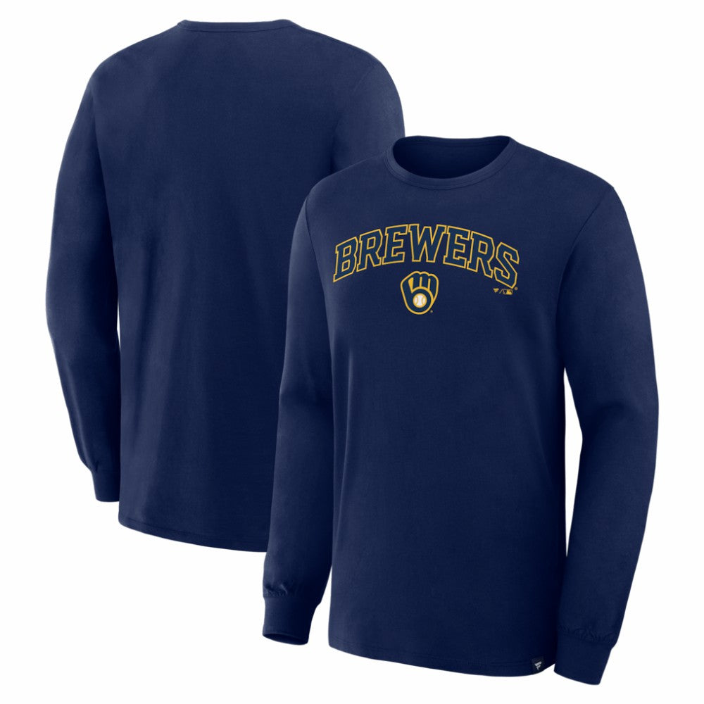 Milwaukee Brewers Lock-Up Legacy Long Sleeve T-Shirt - Navy