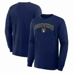Milwaukee Brewers Lock-Up Legacy Long Sleeve T-Shirt - Navy