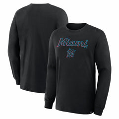 Miami Marlins Lock-Up Legacy Long Sleeve T-Shirt - Black