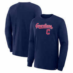 Cleveland Guardians Lock-Up Legacy Long Sleeve T-Shirt - Navy