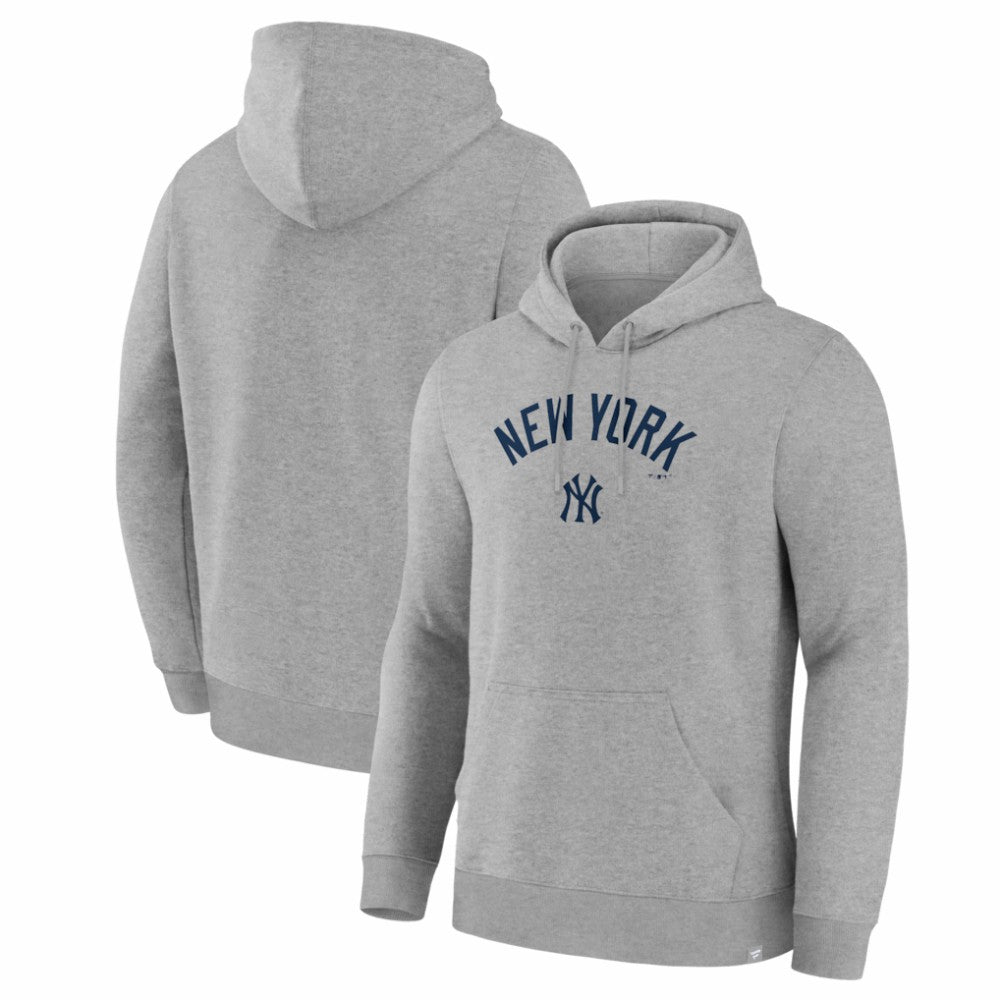 New York Yankees Lock-Up Legacy Hoodie - Heather Gray