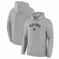 New York Yankees Lock-Up Legacy Hoodie - Heather Gray