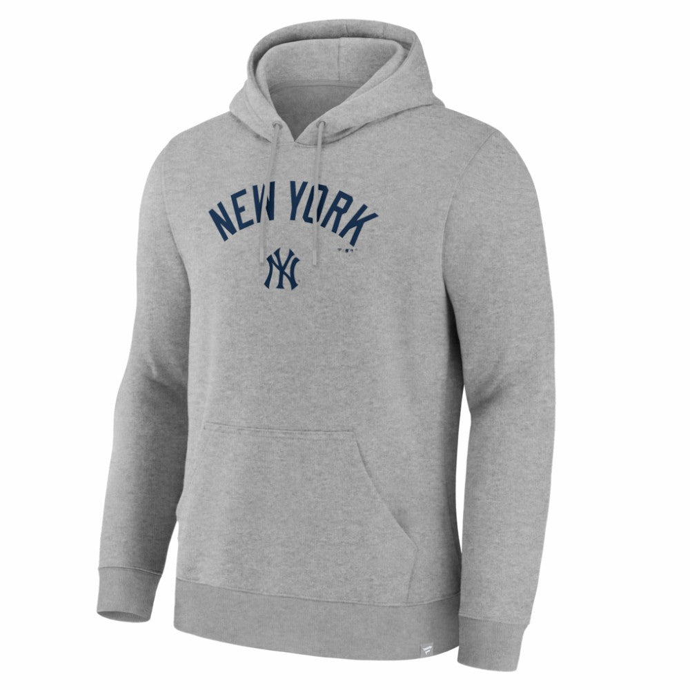 New York Yankees Lock-Up Legacy Hoodie - Heather Gray