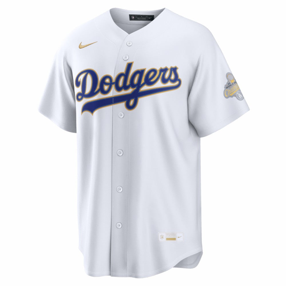 Los Angeles Dodgers 2026 Gold Collection Stadium Jersey - White | Nike