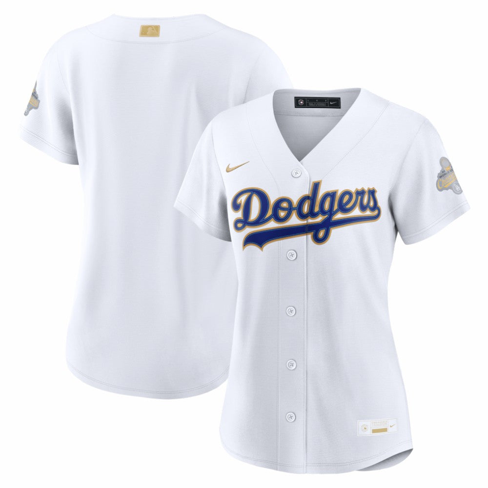 Los Angeles Dodgers Women's 2026 Gold Collection Stadium Jersey - White | Nike