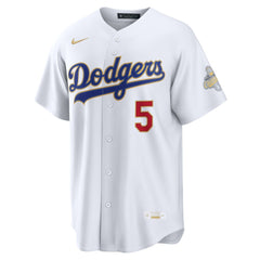 Freddie Freeman Los Angeles Dodgers 2026 Gold Collection Stadium Jersey - White | Nike