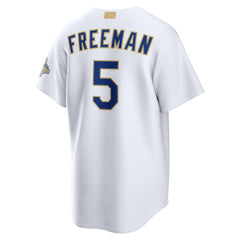 Freddie Freeman Los Angeles Dodgers 2026 Gold Collection Stadium Jersey - White | Nike
