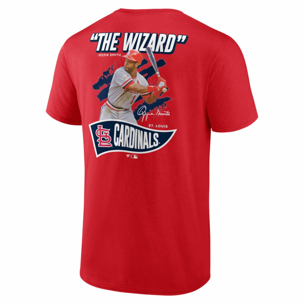 Ozzie Smith St. Louis Cardinals Retired Player Nickname Name & Number T-Shirt - Red