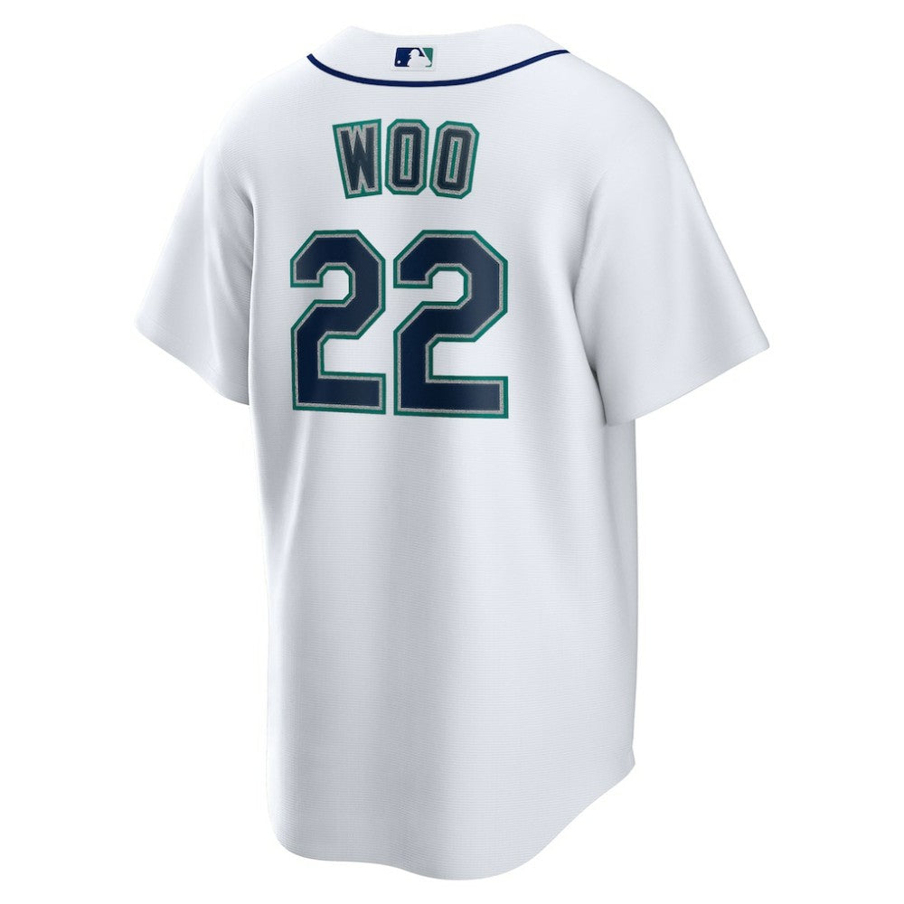 Bryan Woo Seattle Mariners Home Replica Jersey - White | Nike