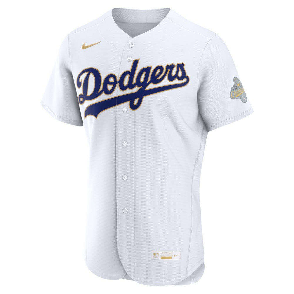 Los Angeles Dodgers 2026 Gold Collection Authentic Jersey - White | Nike