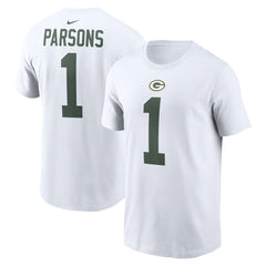 Micah Parsons Green Bay Packers Player Name & Number T-Shirt - White | Nike for sale