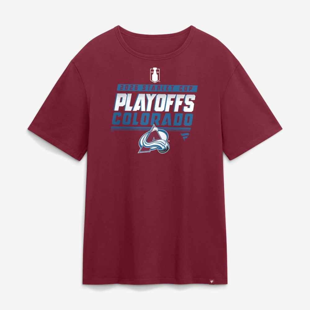 Colorado Avalanche Fanatics 2026 Stanley Cup Playoffs T-Shirt Garnet